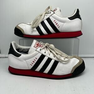 Adidas Samoa Womens 8 ShoesWhite Black Red Casual Athletic Sneaker Soccer